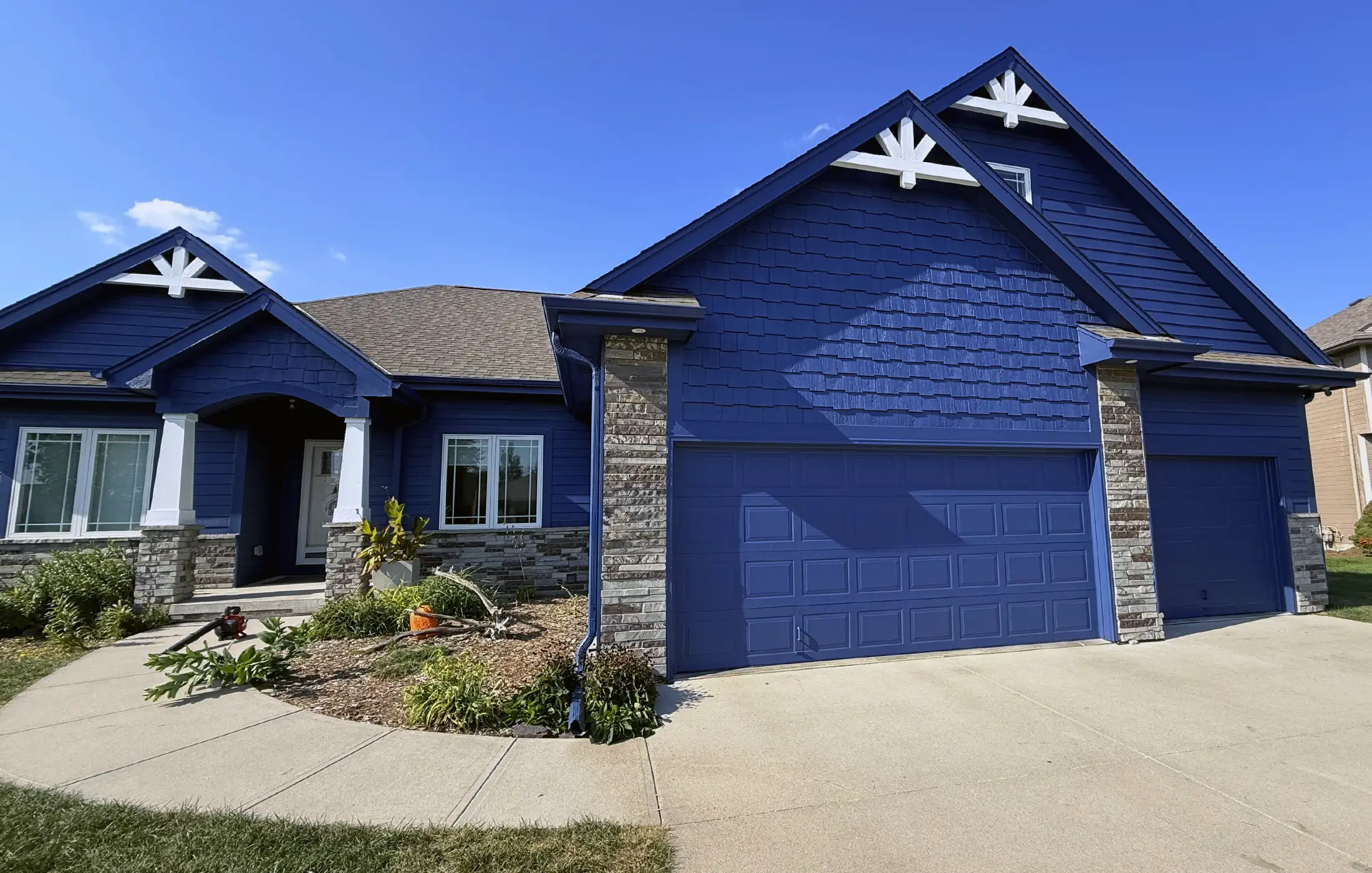 Deck after new stain finish